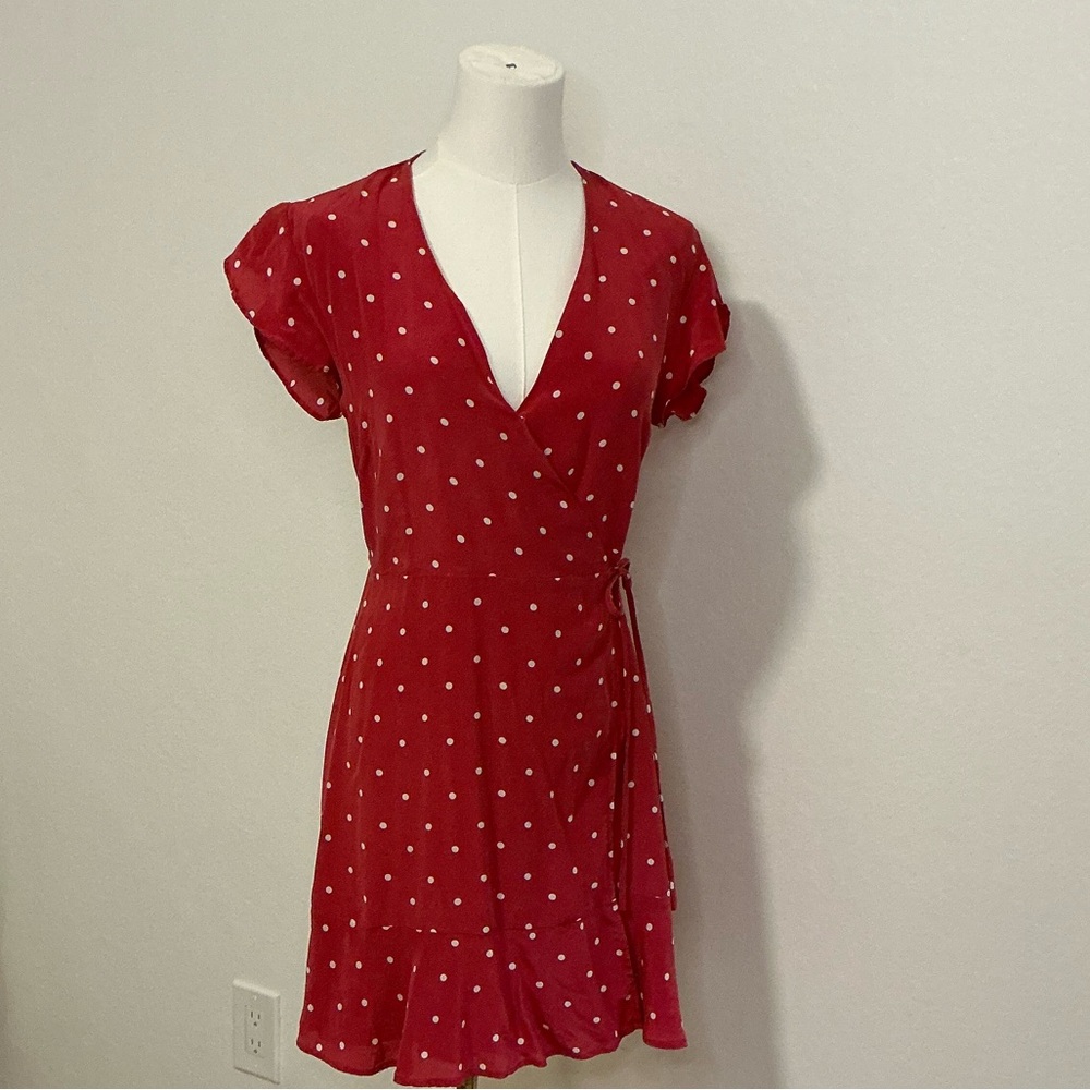 Rails Red Polka‎ Dot Mini Dress